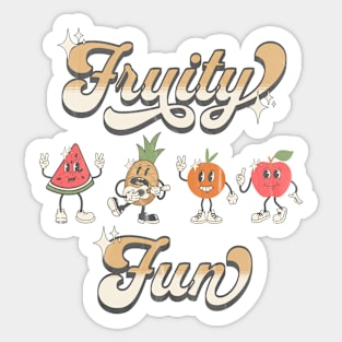 Fruity Fun Funny Fruit Sticker